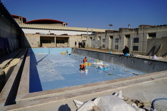 Lüleburgaz’da yüzme havuzu inşaatı devam ediyor