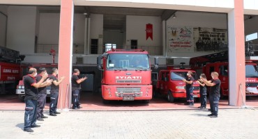 Lüleburgaz İtfaiyesi                                  Marmaris yangınına alkışlarla uğurlandı