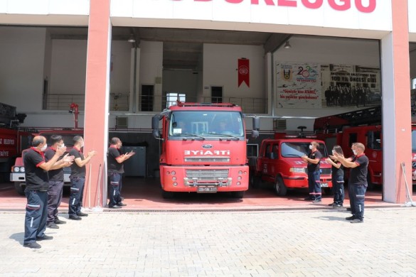 Lüleburgaz İtfaiyesi                                  Marmaris yangınına alkışlarla uğurlandı