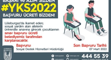 Başarı ve azim sizden                                  YKS başvuru ücreti bizden