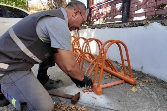 Yeni bisiklet park istasyonları konumlandırılıyor