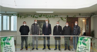 Minibüs şoförlerinden Başkan Gerenli’ye teşekkür ziyareti