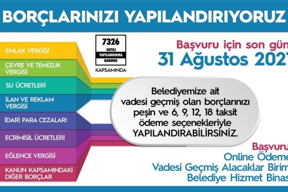 Borç yapılandırmada son gün 31 Ağustos!