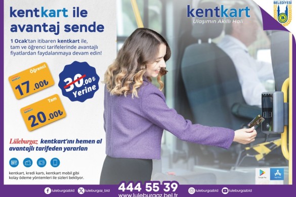 Kentkart ile avantaj sende