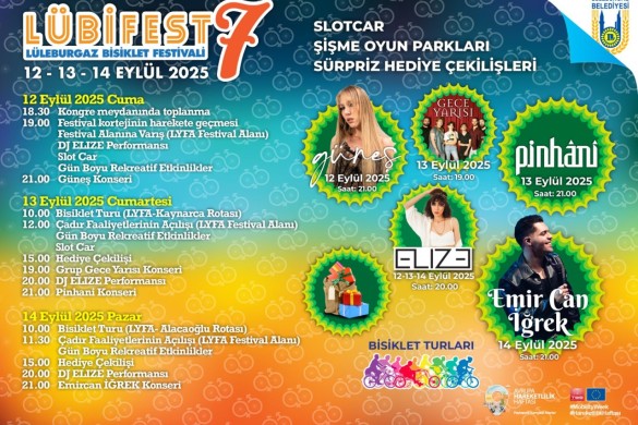 Lüleburgaz’da Bisiklet ve Müzik Şöleni Başlıyor: 7. Lüleburgaz Bisiklet Festivali