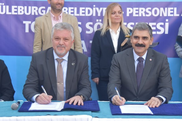 Lüleburgaz Belediyesi’nde TİS imzalandı