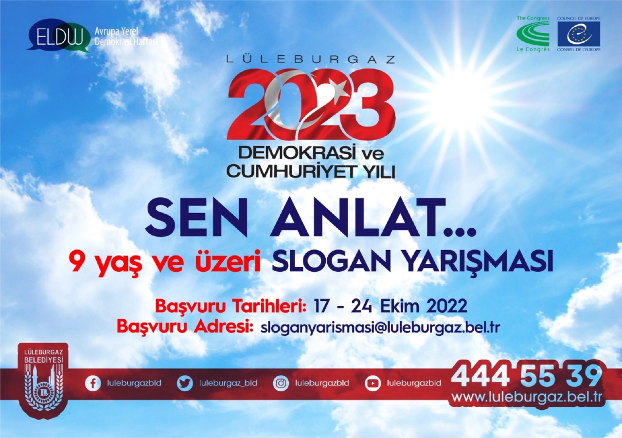 “Demokrasi ve Cumhuriyet Yılı Slogan Yarışması başlıyor!”